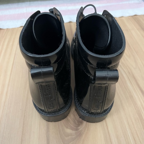 Sam Edelman black patent leather combat boots great condition 90s grunge - Picture 3 of 5